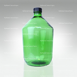 Бутыль 10,0 л Казацкий (зеленый) стеклянный оптом и по оптовым ценам в Красноярске