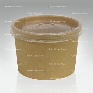 Упаковка для супа 230 мл с пластиковой крышкой оптом и по оптовым ценам в Красноярске