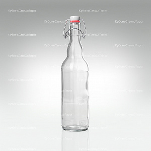 Бутылка «Бугельная» 0,500 л. (прозрачная) стеклянная с пробкой оптом и по оптовым ценам в Красноярске