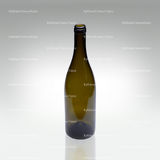 Бутылка 0,750 Бургундия оливковая (20/21/23) стекло оптом и по оптовым ценам в Красноярске