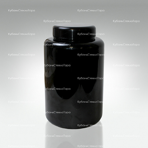 Банка 3 л (100) пластик черная с крышкой (Б-Ч-3000) оптом и по оптовым ценам в Красноярске