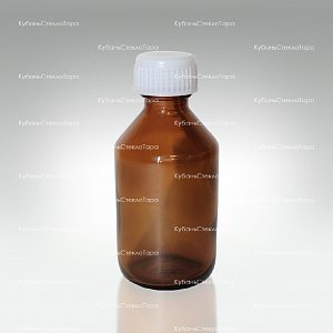 Флакон стеклянный ТВИСТ 50 см3 коричневый (пробка + крышка) оптом и по оптовым ценам в Красноярске