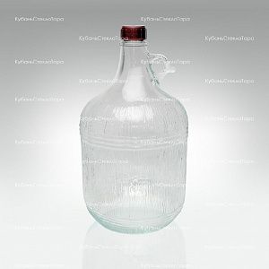Винная бутылка 5 л "Дария" стекло с крышкой (38) оптом и по оптовым ценам в Красноярске