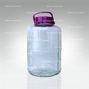 Бутыль (банка) стеклянный "фиолетовая" 16 л оптом и по оптовым ценам в Красноярске