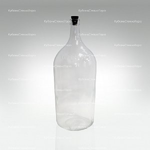 Бутыль 3,075 л "Четверть" стеклянный с пробкой оптом и по оптовым ценам в Красноярске