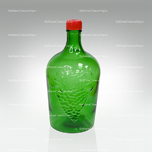 Винная бутылка 3 л (38) зеленая стекло оптом и по оптовым ценам в Красноярске