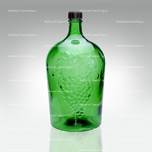 Винная бутылка 5 л (38) зеленая стекло оптом и по оптовым ценам в Красноярске