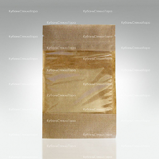 Крафт-пакет 120*185 окно 7см (зип-лок) оптом и по оптовым ценам в Красноярске