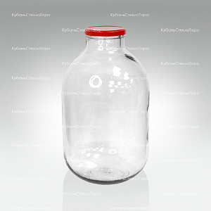 Бутыль 10 ТВИСТ (100) (прозрачный) стеклянный с крышкой оптом и по оптовым ценам в Красноярске