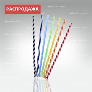 Трубочка пластиковая для напитков (цветные полосы) оптом и по оптовым ценам в Красноярске