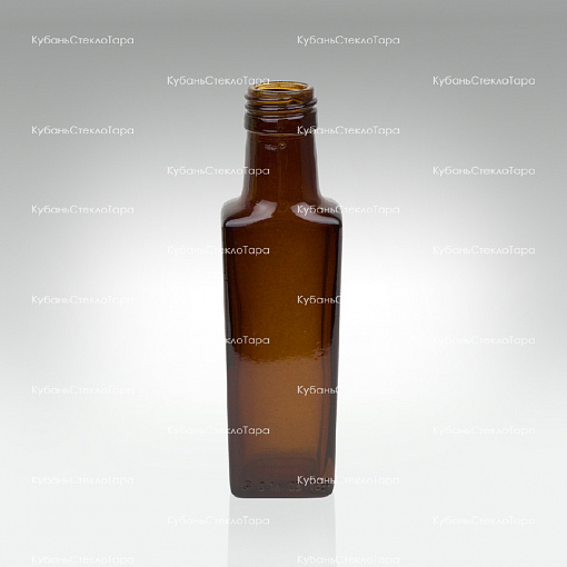 Бутылка 0,100  Гранит ВИНТ (28) Коричневая стекло оптом и по оптовым ценам в Красноярске